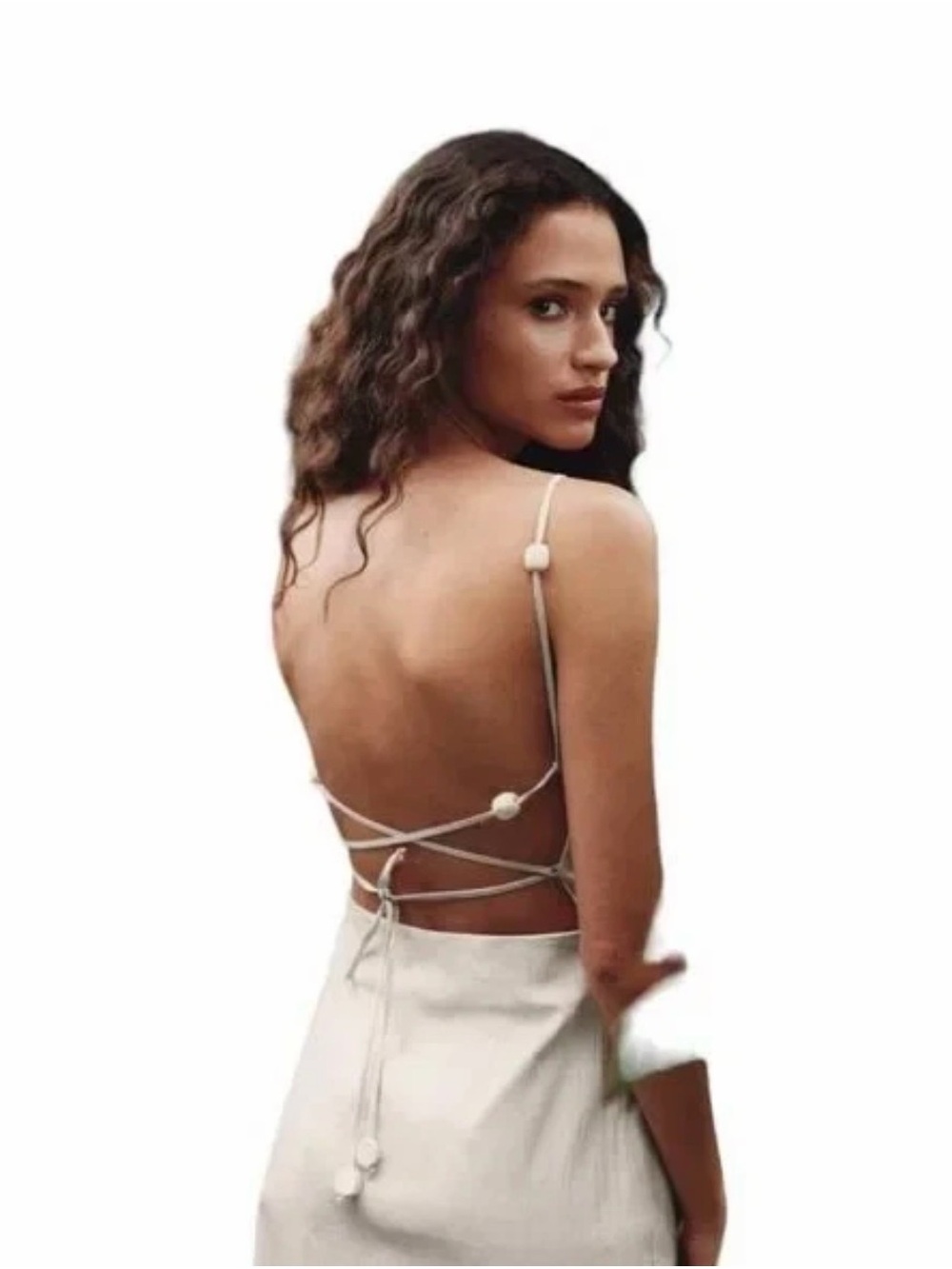 Zara Open Back Maxi Dress - Picture 2 of 10